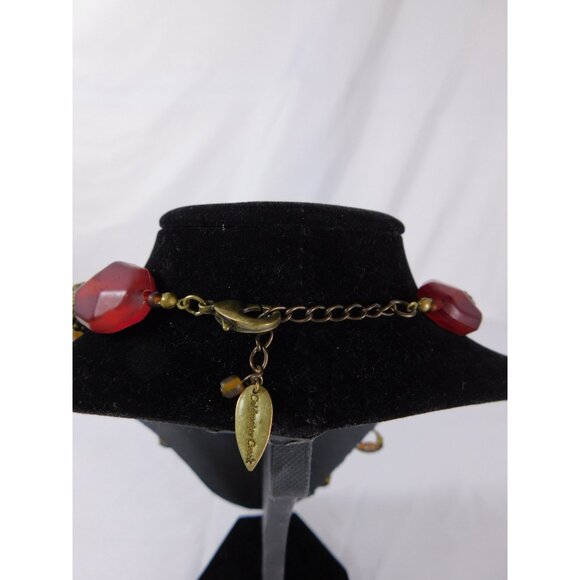 Coldwater Creek Statement Necklace Multi Strand Beaded Mixed Media Boho Gift Jew - Picture 5 of 7